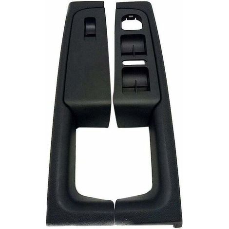 Poignée de porte intérieure de voiture adaptée pour Skoda Superb 2007-2014 Poignée de porte intérieure avant et arrière accoudoir cadre panneau garniture poignée de porte contrôle (noir) (1/5)