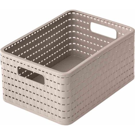 Aufbewahrungskorb "Country" 4 l cappuccino 23,7x15,8x10,8cm Universalkorb Box