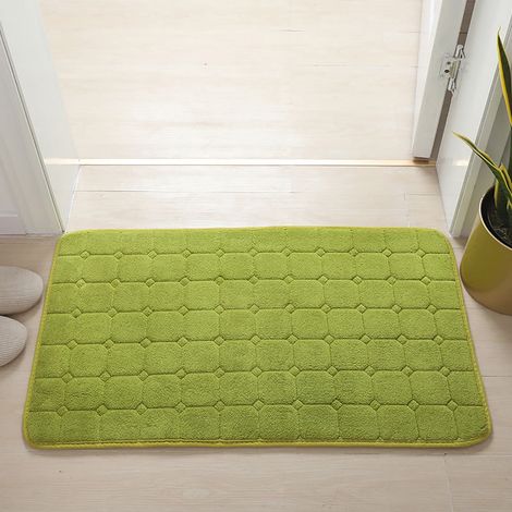 Tapis De Bain - 50 X 80 Cm - Mousse Mémoire Épaisse - Antidérapant - Absorbant - Lavable En Machine - Pour Salle De Bain Chambre Et Séjour (1/5)