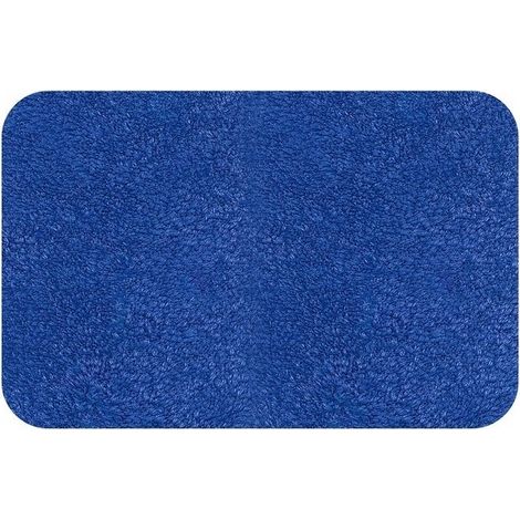 Tapis de bain Coton CAROLINA 55x65cm Bleu Spirella (1/4)