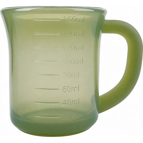 Verre doseur silicone haute transparence 160 ml, vert (1/5)