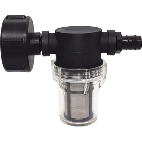 Adaptateur de filtre pour réservoir IBC, raccord de tuyau de filtre pour seau de pluie IBC, accessoire pour seau adaptateur de réservoir IBC avec sortie de filtre (20 mm) (1/5)