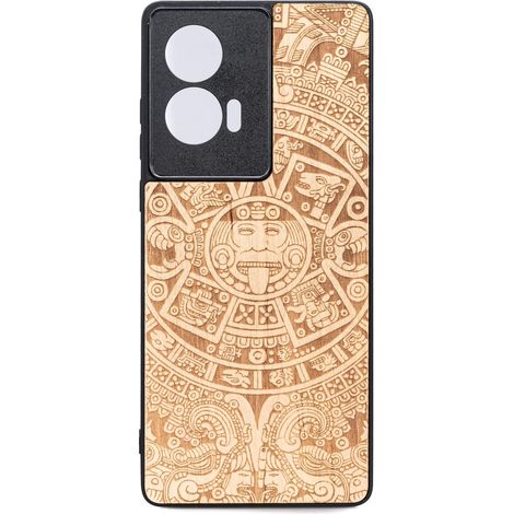 Bewood Holzhülle für Motorola Edge 50 Fusion AZTEC CALENDAR ANIEGRE (1/2)