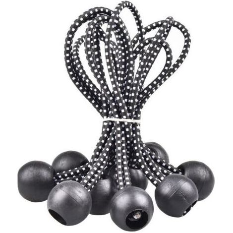 Lntyq 40 Pièces Tendeur Élastique, Tendeur, Tendeur avec Boule, Tendeur Élastique, Tentes, Attaches de Camping De Nombreuses Applications Extérieures (15,5 cm) (1/5)