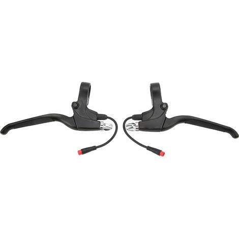 paio di leve freno per monopattino elettrico, manopole freno sinistra e destra con connettore impermeabile a 2 pin per monopattini elettrici a 2 ruote
