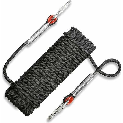 Shmshng – Corde de sécurité d'escalade 20m en polyester renforcé – 12mm de diamètre – Résistance 2100kg – Anti-déchirures pour alpinisme et randonnée (1/5)