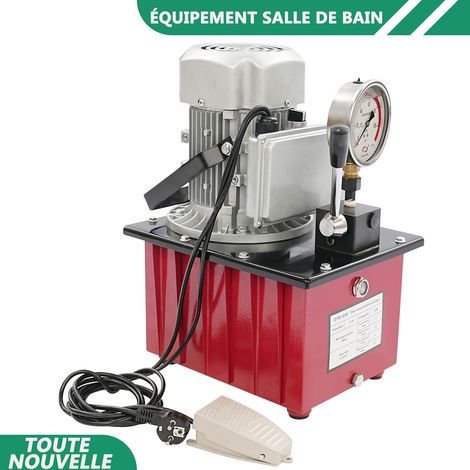 WAOBDLA Pompe hydraulique électrique 750W 220V unité hydraulique 1400rpm avec tuyau d'huile (1/5)