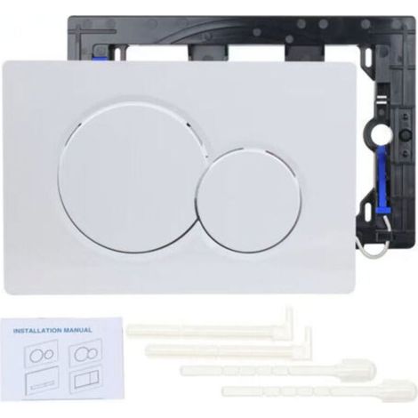 blanc Convient pour le panneau Geberit SIGMA01 bouton de réservoir d'eau caché 115.770 (1/3)