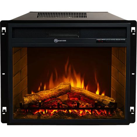 Elektrischer Kamin Divina-fire Oregon 1800 W digitaler Thermostat (1/3)