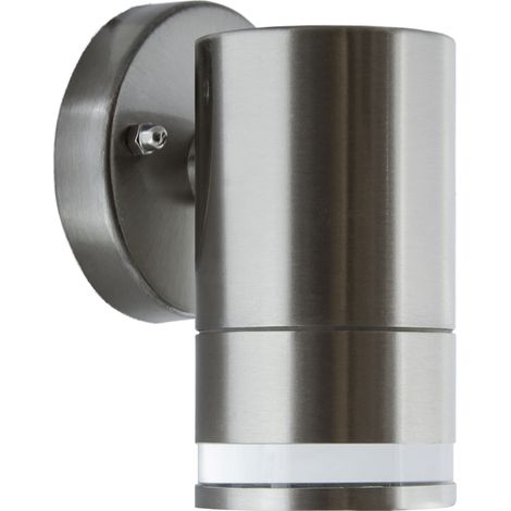 Lampada da parete per esterni da giardino, facciata, TARAS WLL GU10 IP54, acciaio inox (1/2)