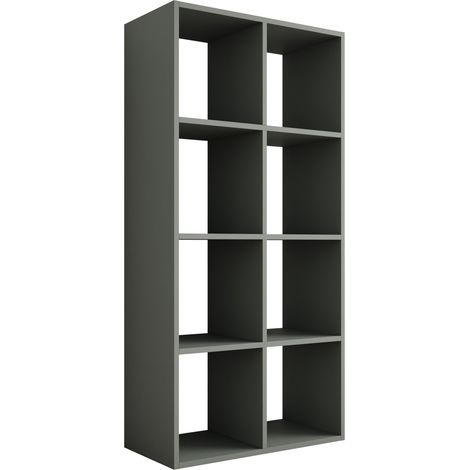 Libreria a 8 scomparti – colore: aloe verde – 147 × 74 × 30 cm, in verticale o orizzontale (1/5)