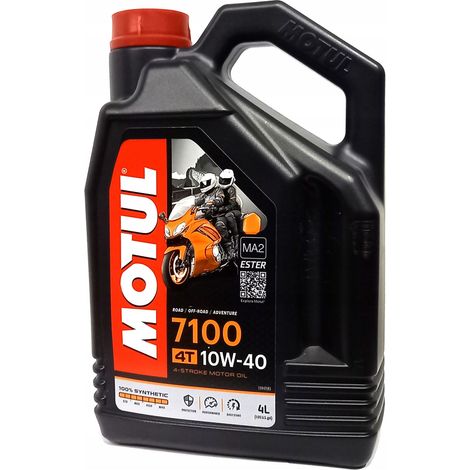 Huile moteur 4 temps 10W40 4L – Protection optimale contre l'usure – Compatible pots catalytiques – Pour moto, quad, scooter, cross – Motul (1/4)
