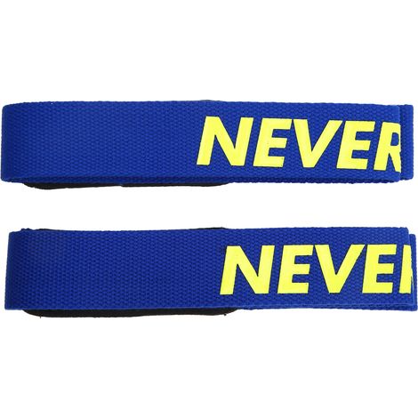 1 Paire de Sangles de Levage pour Powerlifting, Musculation et CrossFit - Entraînement en Force, Deadlift et Fitness - Bleu (1/5)