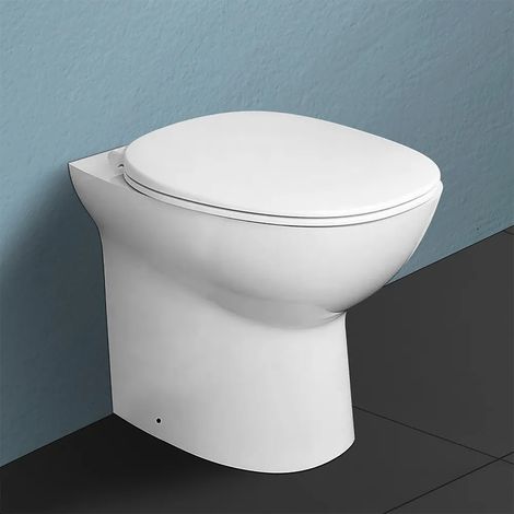 Wc filomuro Rimless serie Morning in ceramica bianco lucido (1/5)