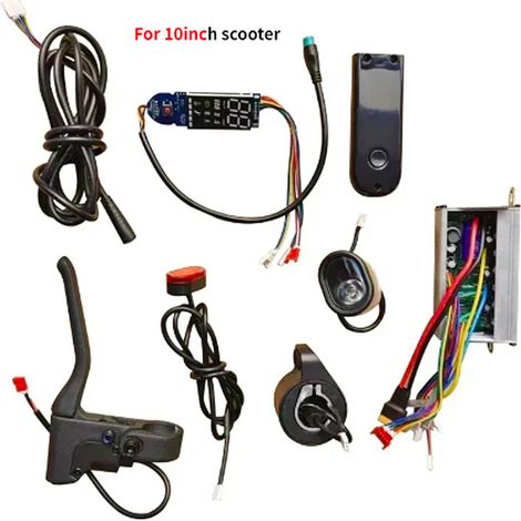 Contrôleur de scooter MAX G30 + tableau de bord + phare avant + accélérateur + feu arrière + câble de connexion + capot supérieur + cache de frein à main