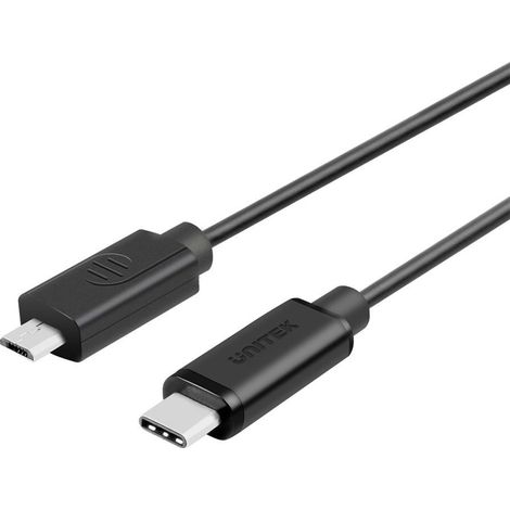 UNITEK USB-C - CÂBLE MICROUSB, 1M, NOIR (1/5)