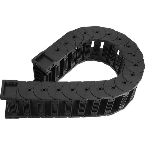Chaîne porte-câbles fermée, série silencieuse, canal à câbles amovible D35 x 50, 1 mètre, assemblage facile, faible bruit, convoyeur de câbles. (1/5)