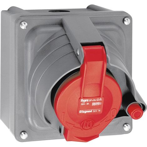 Legrand 052904 Prisinter Hypra Panel Base - IP44/55 - 32 A - 380/415 V - 3P+N+T - plastic