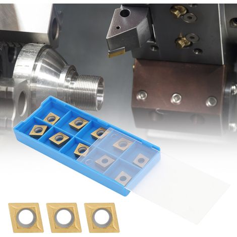 10 plaquettes CNC en acier à ressort NC3020 pour la découpe de larges arêtes et le traitement 09T302-R0.2/R0.409T304 (R0.4 finition fine) (1/5)