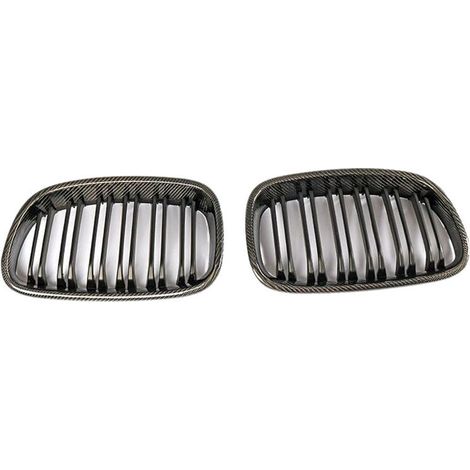 Passend für BMW 1er F20 F21 125i 118i 116i 125B Modelle 2011-2014: Frontstoßstangengrill, Motorhaubengrill, ABS-Kohlefaser.