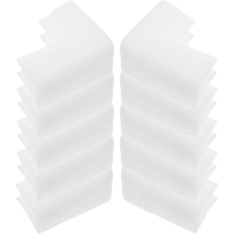 12 Pièces Protège-Angles Mousse Epe Blanche Protections Angle Robustes pour Cadres Photo et Meubles Coussins de Coin pour Expédition et Déménagement Garde-Bords Stables et Durables (1/5)