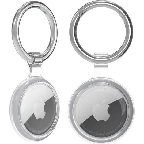 L'étui de protection tout compris convient à l'étui anti-perte en silicone transparent du localisateur Apple airTag (1/4)