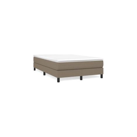 Sommier à lattes de lit avec matelas Taupe 120x200 Tissu (1/5)