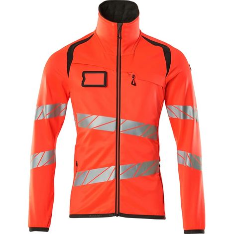 Mascot Fleecepullover mit Reißverschluss 19103 Gr. XL hi-vis rot/dunkelanthrazit