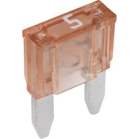 Mini-Flachsteckersicherung 32 V 1 x 5 A 10,9 x 16,3 mm hellbraun