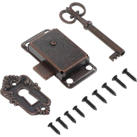 Jeu de clés pour serrures bureau vintage, en alliage fer et zinc (1/5)