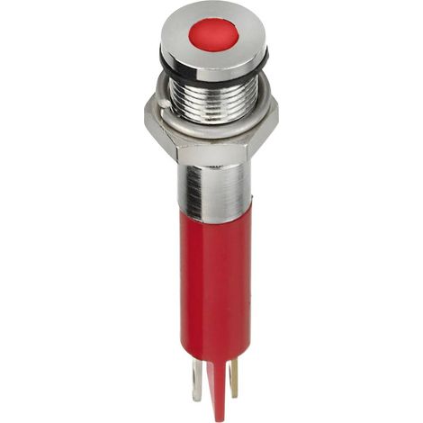 APEM Q6F1CXXR24E Luce di segnalazione a LED Rosso A filo 10 mcd