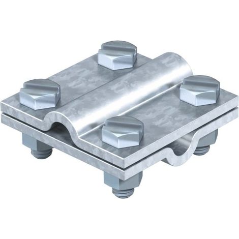 OBO Bettermann Conector cruzado 8-10mm acero cincado por inmersión en caliente, 5312604