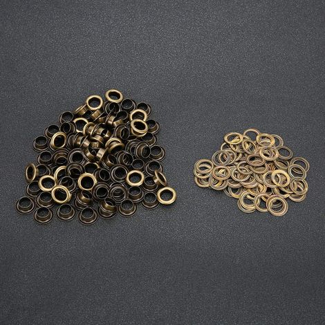 rivets creux en de pour chaussures en faits à la main œillets 8 mm 100 Cuir Bronze (1/5)