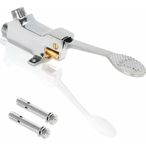 Valve de pédale pour installation au sol en chrome poli-LIAIKI (1/5)