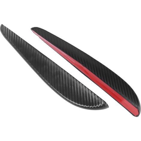 2 Frontstoßstangen-Lippenblenden für Autos, Carbon-Optik, selbstklebend, dekorativer Autoaufkleber, Spoiler-Stil, Außenzierleiste (1/5)