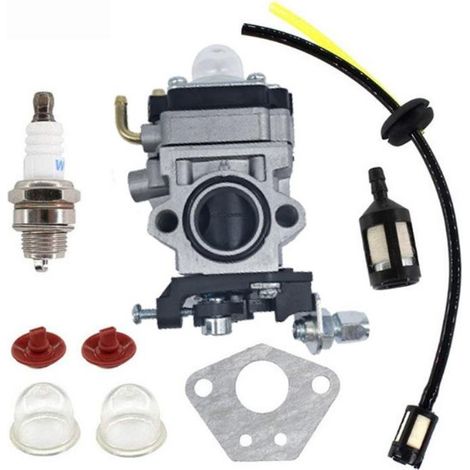 FLAMMKRAFT-Carburateur de tondeuse à gazon adapté au jeu de composants TL43 TL52, adapté au CG430 520 40-5 44-5 (1/3)