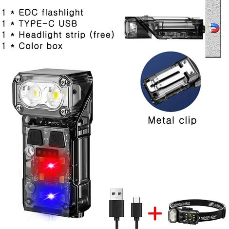 Mini lampe porte-clés multifonctionnelle portable avec LED haute luminosité (1/5)