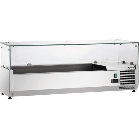 Saladette Réfrigérée à Poser Vitrée - Bac GN 1/4 - Bartscher