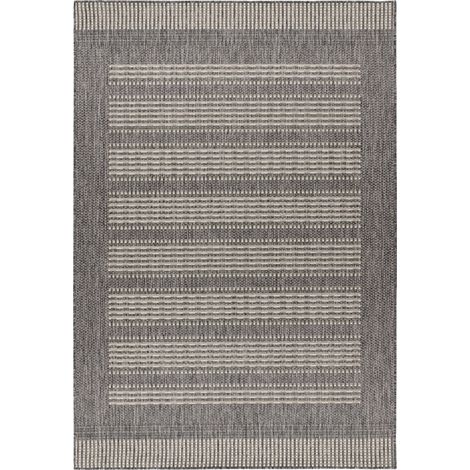 Tapis argenté plat et résistant pour intérieur extérieur - 110 x 60 cm (1/5)