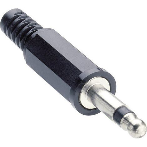 Lumberg KLS 2 Klinken-Steckverbinder 3.5 mm Stecker, gerade Polzahl: 2 Mono Schwarz 1 St.