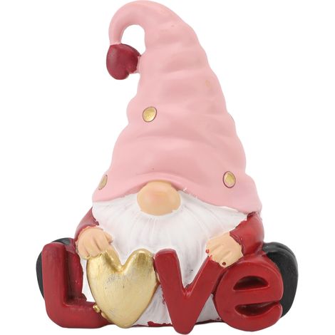 Statue gnome sucrée figurine résine – Maison mariage fête déco anniversaire cadeau BS3009, décoration (1/5)