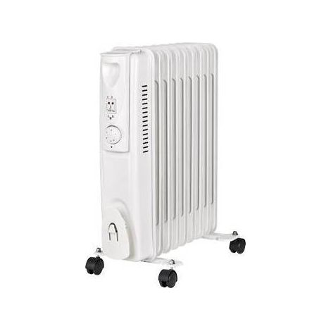 Radiatore Olio + Termostato Effe Volt 230 Watt 2000 Elementi 9 Cm 45X13.5 H.Cm 57 - 1 Pz