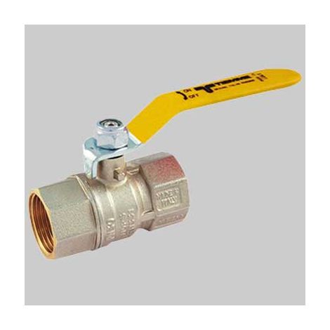 VALVOLA SFERA GAS F/F LEVA ACCIAIO  3/4 MOP5     TIEMME