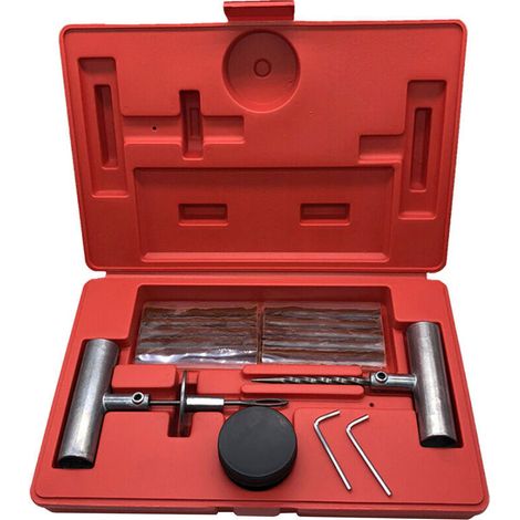 Kit de reparation de pneus universel de 35 pieces pour reparer les crevaisons et boucher les tetes plates (1/5)