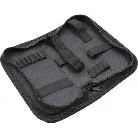BEBUSINGOTO Sac de rangement pour outils et outils Tissu Oxford imperméable robuste Kit de réparation de montres pour électricien charpentier mécanicien Fermeture éclair Rouleau en toile (1/5)
