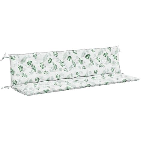 Maison Exclusive - Gartenbank-Auflagen 2 Stk. Blattmuster 200x50x