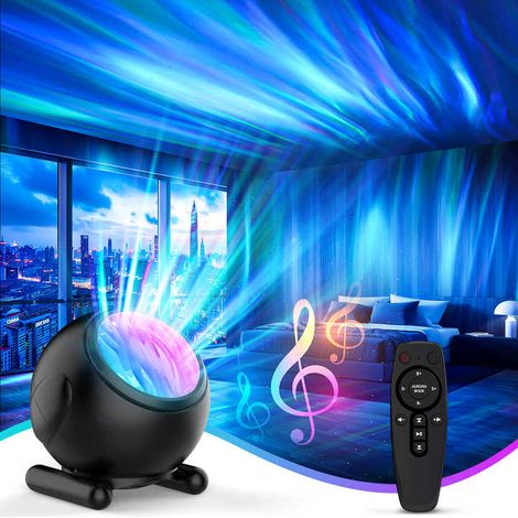 Filiyano – Projecteur de galaxie Aurora, veilleuse LED RGB avec effet aurore boréale, effets sonores et bruit blanc (1/4)