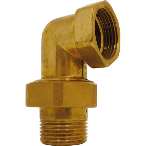 Raccord union coudé pompe M/F 26x34