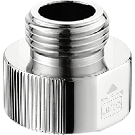 Adaptateur réducteur, réducteur G1/2" (BSPP 1/2") vers G3/8" (BSPP 3/8"), raccords de plomberie connecteur de tuyau d'eau (G1/2" femelle vers G3/8" mâle)