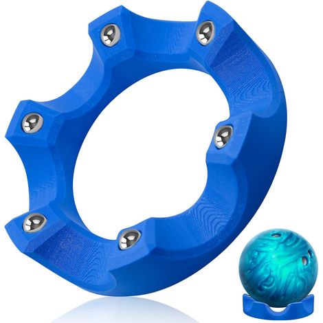 Soporte para bolas de bolos, accesorios de bolos para hombres, soporte giratorio de 360° con agarre multiángulo fácil, ideal para guardar, limpiar y pulir. (1/5)
